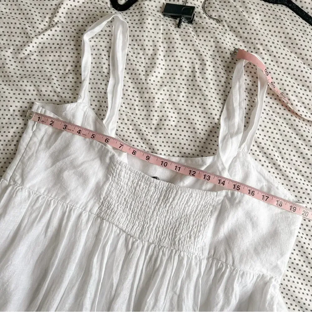 J. Crew White Linen Dress Linen NWT NEW 20 - Picture 6 of 10